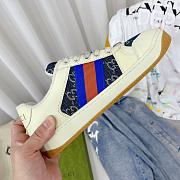 Gucci Screener Low-Top Sneakers Blue Stripe - 2