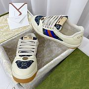 Gucci Screener Low-Top Sneakers Blue Stripe - 5