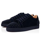 Christian Louboutin Seavaste Sneakers Orlarto Blue Fabric - 4