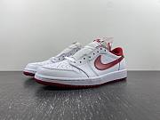 	 Air Jordan 1 Retro Low White Varsity Red - 705329-101 - 1