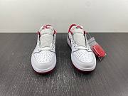 	 Air Jordan 1 Retro Low White Varsity Red - 705329-101 - 4