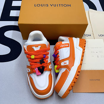 	 LV Trainer Sneaker Orange