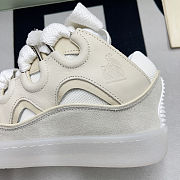 Lanvin Leather Curb White Beige - 5