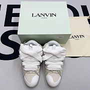 Lanvin Leather Curb White Beige - 2
