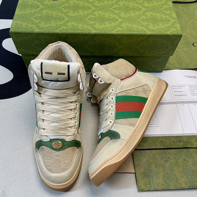  Gucci Screener High Top Sneaker - 1