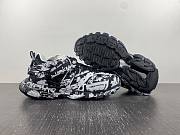 	 Balenciaga Men's Track 3 Graffiti Sneakers in Black - 6