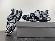 	 Balenciaga Men's Track 3 Graffiti Sneakers in Black - 4