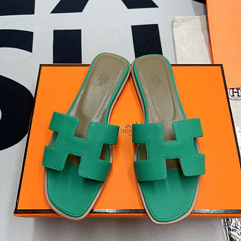Hermes Oran sandal Green