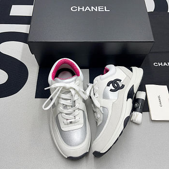 Chanel Calfskin Mesh Pink Low Sneaker