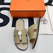 Hermes Leather Sandal Beige - 4