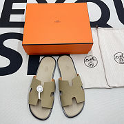 Hermes Leather Sandal Beige - 3