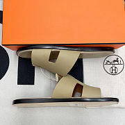 Hermes Leather Sandal Beige - 2