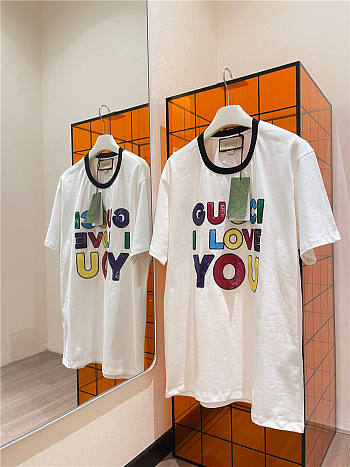 Gucci logo-embroidered cotton T-shirt