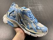 	 Balenciaga Lace Up Runner Sneaker Blue 677403 W3RB2 9744 - 6
