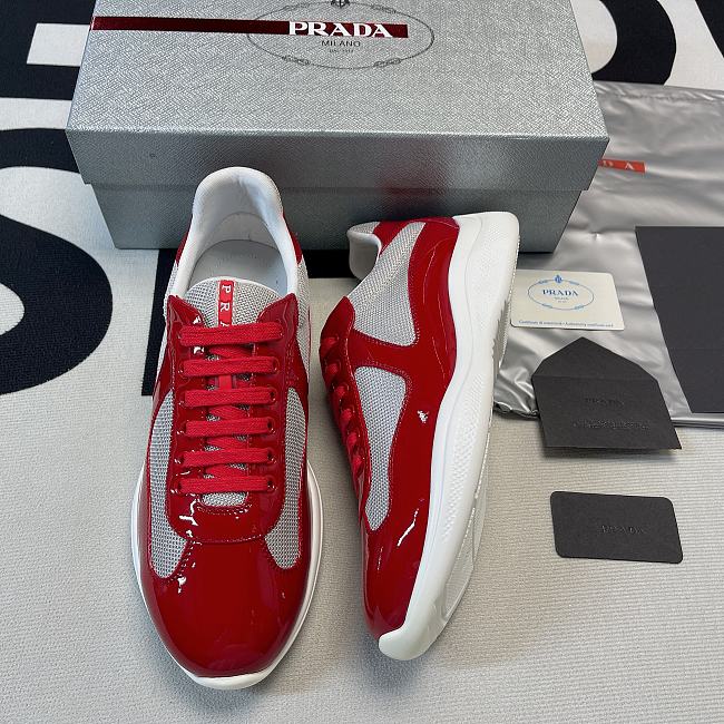 Prada America's Cup sneakers in red - 1