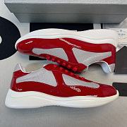 Prada America's Cup sneakers in red - 4