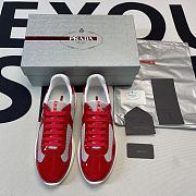 Prada America's Cup sneakers in red - 5