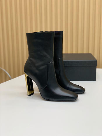 Saint Laurent 'auteuil' Heeled Ankle Boots
