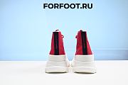 ALEXANDER MCQUEEN Red Canvas 'Tread Slick' Sneaker Boots - 2