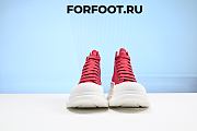 ALEXANDER MCQUEEN Red Canvas 'Tread Slick' Sneaker Boots - 3