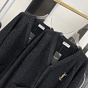 BLACK SAINT LAURENT CARDIGAN - 3