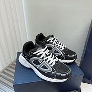 Dior shoes B30 Black Black White Mesh And Technical Fabric  - 1