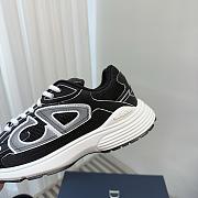 Dior shoes B30 Black Black White Mesh And Technical Fabric  - 4