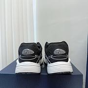 Dior shoes B30 Black Black White Mesh And Technical Fabric  - 3