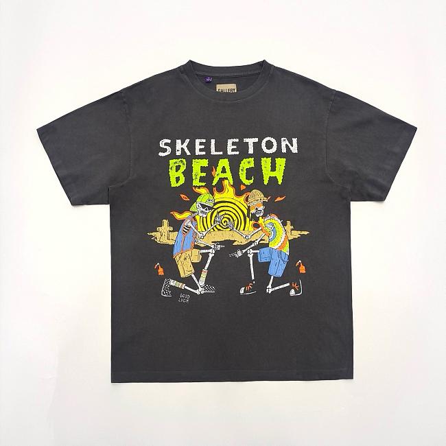 Skeleton beacj T shirt black  - 1