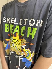 Skeleton beacj T shirt black  - 4