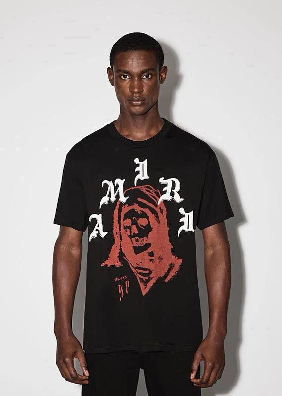 Amiri red logo Black T shirt - 1