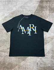 Amiri rainbow black T shirt - 1