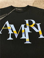 Amiri rainbow black T shirt - 4