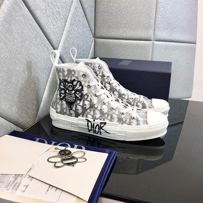 DIOR B23 HIGH DIOR OBLIQUE SHAWN BEE EMBROIDERY PATCH 3SH118YYO H960 - 1