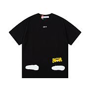 Off white black T shirt - 31935  - 3