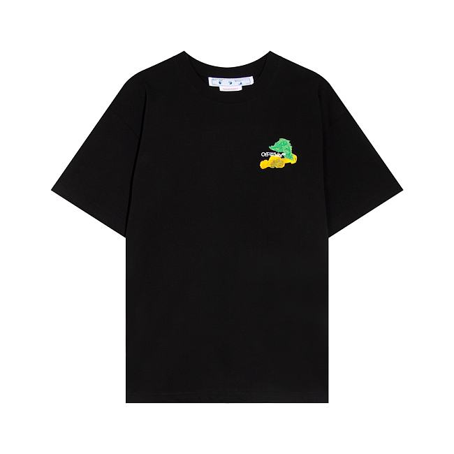 Off-white logo black T shirt  8A - 1