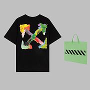 Off-white logo black T shirt  8A - 5
