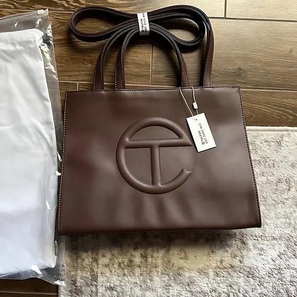 Telfar Shopping Bag Medium Chocolate - 27*38*13cm - 1