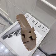 Hermes Oran sandal chocolate - 6