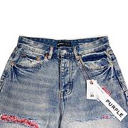 Purple Brand Paisley Shorts  - 3