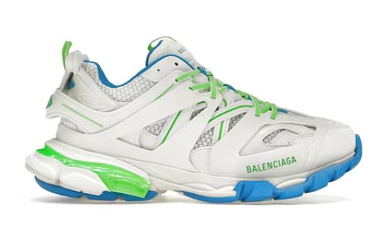 Balenciaga Track White Blue Green new -  542023W3AC49034 - 1