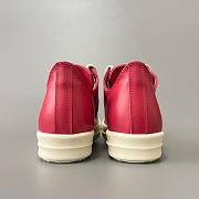 Rick Owen low lace up red  - 3