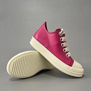 Rick Owen low lace up red  - 5