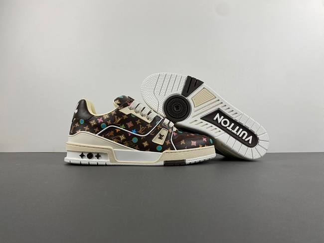  Louis Vuitton Trainer Mocha Multi-Color Monogram  - 1