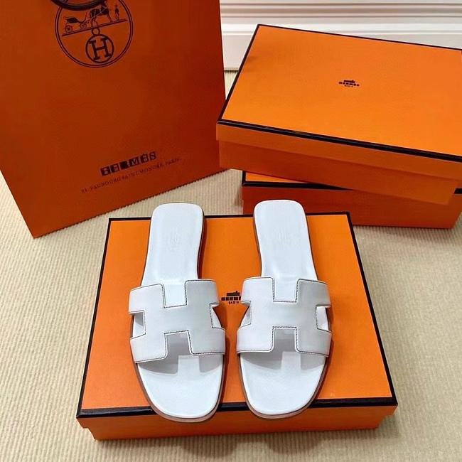 Hermes Oran sandal white - 1