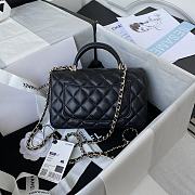 Chanel classic flap bag lams skin black - 20x12x6cm - 6