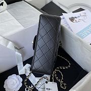 Chanel classic flap bag lams skin black - 20x12x6cm - 5