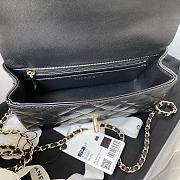 Chanel classic flap bag lams skin black - 20x12x6cm - 4