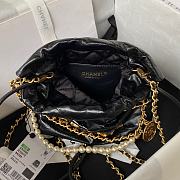 Chanel 22 calfskin black bag - 19x20x6cm - 3