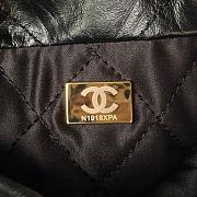 Chanel 22 calfskin black bag - 19x20x6cm - 4